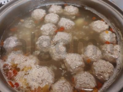 Itališkas sriuba su meatballs Žingsnis 7