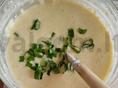 Matafanas su bekonu, sūriu ir žolelėmis Žingsnis 4