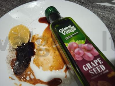 Žuvys ant grotelių, marinuotos vynuogių aliejuje su balzaminiu padažu Žingsnis 1