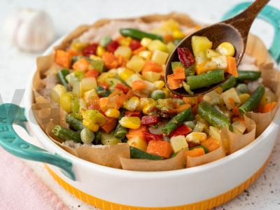 Daržovių apkepas su vištiena orkaitėje Žingsnis 5