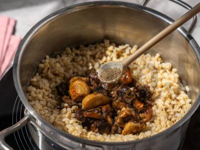 Perlovka su kiauliena ir grybais Žingsnis 4