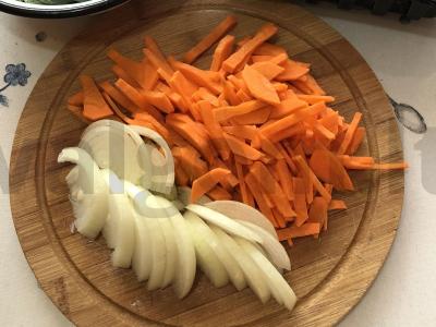 Žalioji pupelė su faršu Žingsnis 1