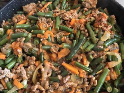 Žalioji pupelė su faršu Žingsnis 8