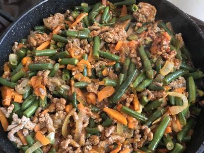 Žalioji pupelė su faršu Žingsnis 9