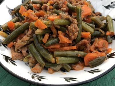 Žalioji pupelė su faršu Žingsnis 10