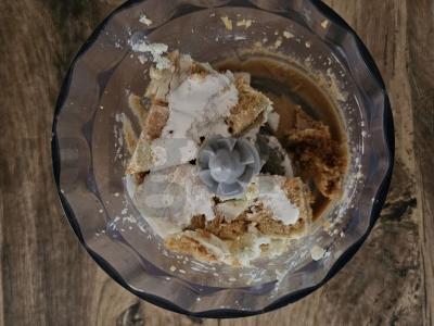 Saldainiai iš paruoštų sausainių „Eskimo“ Žingsnis 1