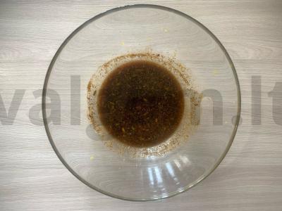 Vištienos filė apelsinų marinate Žingsnis 1
