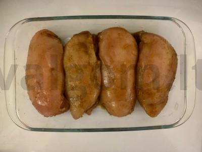 Vištienos filė apelsinų marinate Žingsnis 3