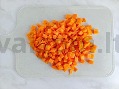 Penne su moliūgu ir bekonu Žingsnis 3