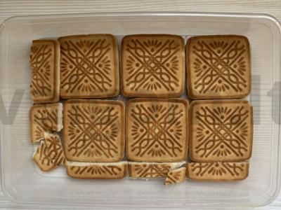 Nesaldus kokosinis sausainių desertas be kepimo Žingsnis 4