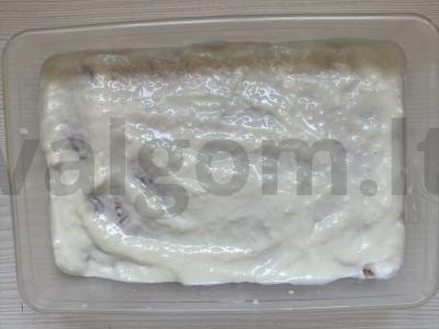 Nesaldus kokosinis sausainių desertas be kepimo Žingsnis 5