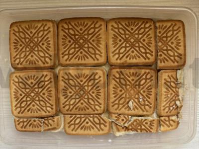 Nesaldus kokosinis sausainių desertas be kepimo Žingsnis 7