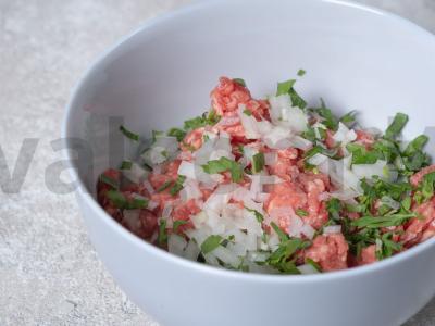 Kalmykų berekai su jautiena Žingsnis 1