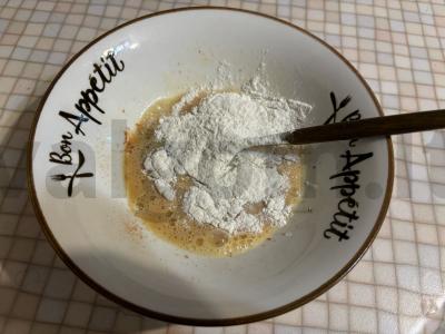 Kiaušinių mini-blynai su maltu paprika Žingsnis 3