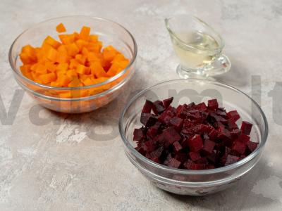 Lengvas vinigretas be bulvių Žingsnis 4