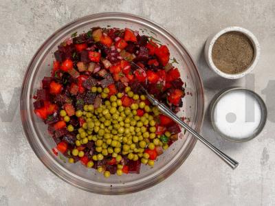 Lengvas vinigretas be bulvių Žingsnis 7