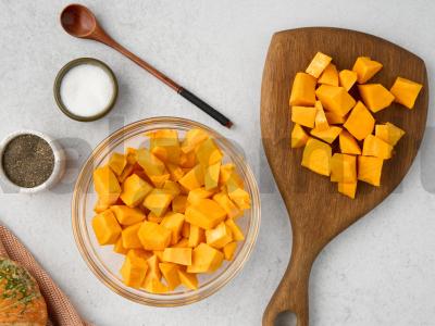 Kepta moliūgų su česnaku Žingsnis 1