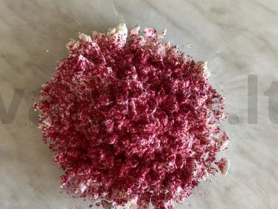 Be glitimo, laktozės, su razinomis ir džiovintomis abrikosais „Saulėlydis“ Žingsnis 1