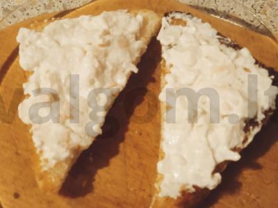 Tostai su krevetėmis ir alyvuogėmis Žingsnis 4