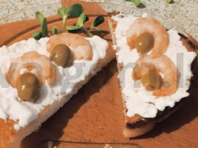 Tostai su krevetėmis ir alyvuogėmis Žingsnis 5