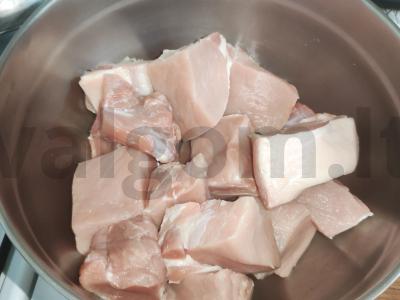 Šašlykas iš kiaulienos su actu Žingsnis 1