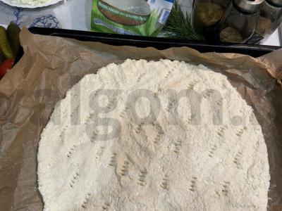 Naudingas pica varškės tešloje Žingsnis 3