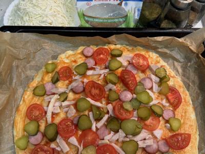 Naudingas pica varškės tešloje Žingsnis 5