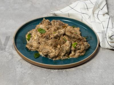 Jautienos kepenys grietinėje pagrindine nuotrauka