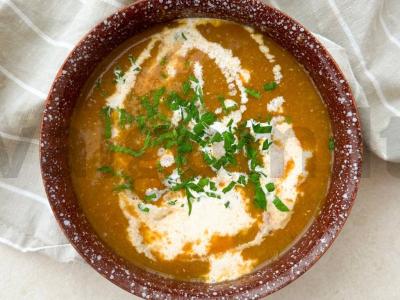 Lęšių sriuba su moliūgu ir žolelėmis Žingsnis 3