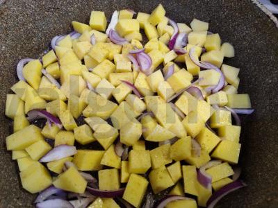 Vištiena daržovių pagalvėlėje Žingsnis 8