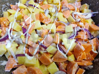 Vištiena daržovių pagalvėlėje Žingsnis 10