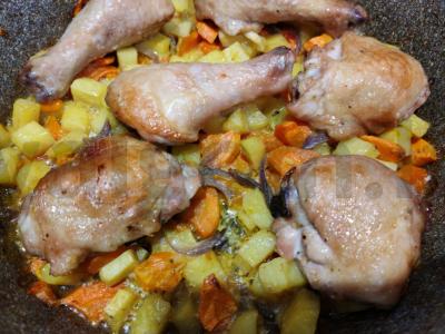 Vištiena daržovių pagalvėlėje Žingsnis 13