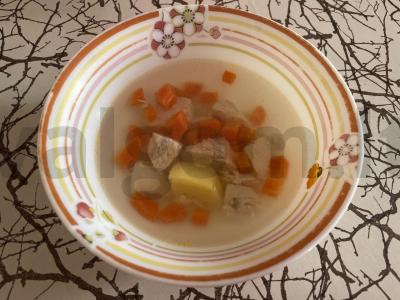 Lengvas vištienos filė sriuba su daržovėmis Žingsnis 7