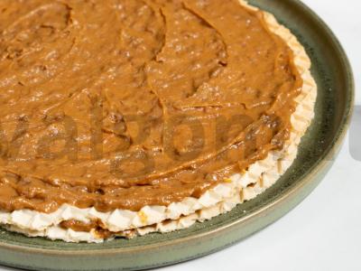 Greitas tortas iš vaflinio biskvito Žingsnis 5