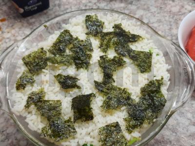 Sushi magija salotas Žingsnis 5