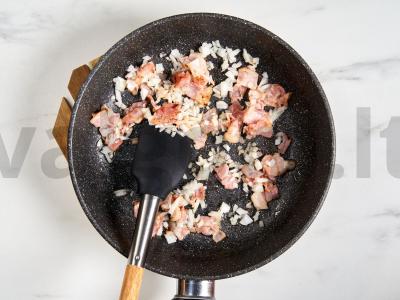 Spagečiai su karbonaro padažu Žingsnis 7