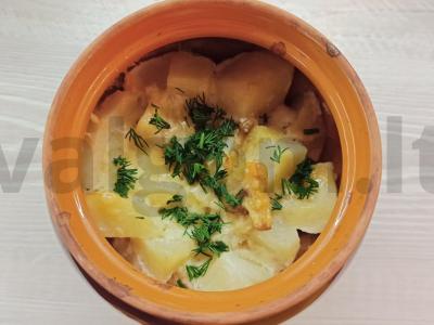 Bulvės su pievagrybiais orkaitėje pagrindine nuotrauka