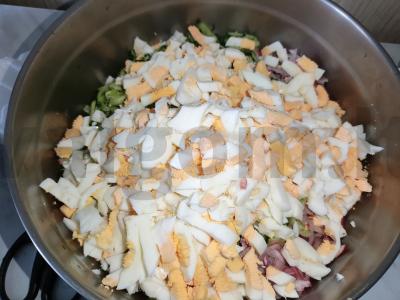 Okroška ant kvaso su rūkytomis dešromis Žingsnis 4