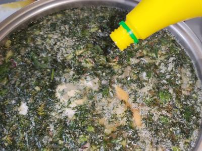 Okroška ant kvaso su rūkytomis dešromis Žingsnis 8