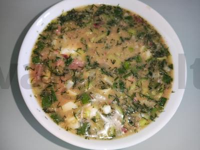 Okroška ant kvaso su rūkytomis dešromis pagrindine nuotrauka