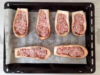 Cukinijos su faršu, sūriu ir pomidorais Žingsnis 4