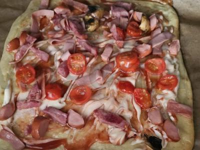 Namų mėsos pica su sūriu Žingsnis 7