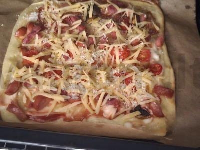 Namų mėsos pica su sūriu Žingsnis 8