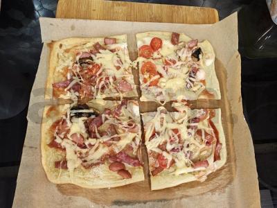 Namų mėsos pica su sūriu Žingsnis 9