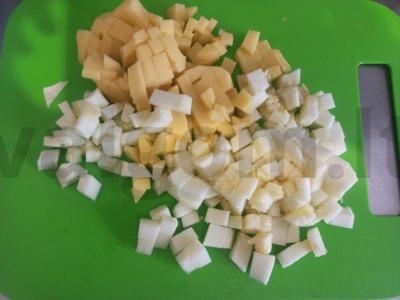 Pupelių sriuba su bulvėmis ir cukinijomis Žingsnis 2