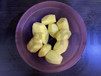 Prancūziška bulvė su kiaulienos kaklu Žingsnis 1