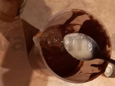 Šokoladiniai blynai iš žaliųjų grikių miltų Žingsnis 4