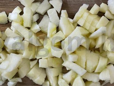 Kvapnios sluoksniuotos tešlos pyragėliai su obuoliais Žingsnis 1