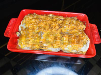 Keptas karpis po daržovių kepure pagrindine nuotrauka