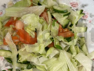 Salotas „Pasaka“ su obuoliu Žingsnis 3